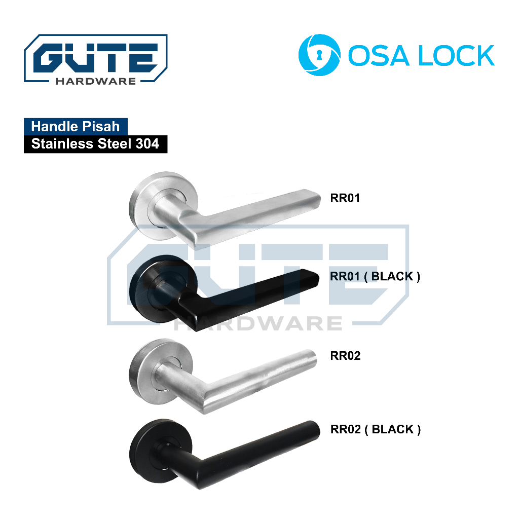GUTE OSALOCK Kunci Pintu Pisah / Handle Pisah / Separate Door Handle - Gambar 2