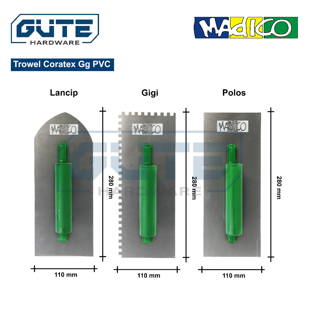 Plastering Trowel "MADICO" / Roskam / Raskam / Untuk Pasang Keramik - Gambar 2