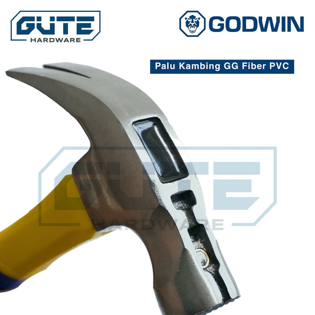 Palu Kambing Gagang Fiber / Claw Hammer "Godwin" Carbon Steel Asli! - Gambar 7