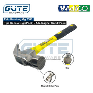 Palu Kambing Gagang Fiber / Claw Hammer MADICO Carbon Steel Asli!