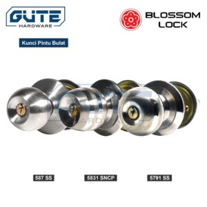 KUNCI PINTU BULAT / KUNCI PINTU KAMAR MANDI TIPE 587 5831 5791 Merk Blossom