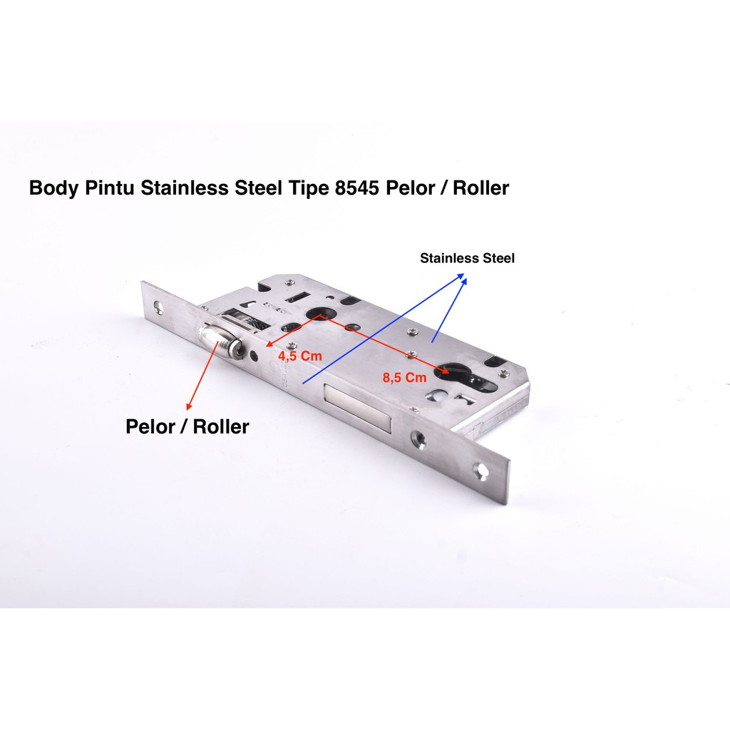 Body Kunci Pintu Besar Stainless Steel OSALOCK Tipe 8540 Pelor / Roller