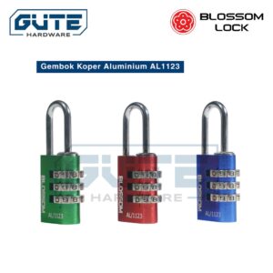 GEMBOK KOPER ALUMINIUM / KUNCI SANDI / KUNCI PIN WARNA METAL ANTI KARAT "BLOSSOM" UK 20 MM