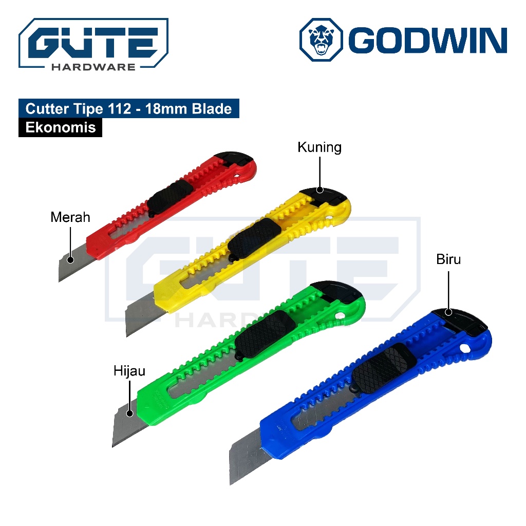 GUTE Pisau Cutter GODWIN Termurah - Gambar 7