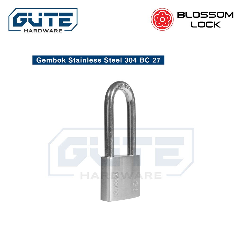 Gembok Stainless Steel 304 Anti Karat “Blossom” Tipe BC 27 Best Seller Untuk Pagar / Kantor Toko - Gambar 5