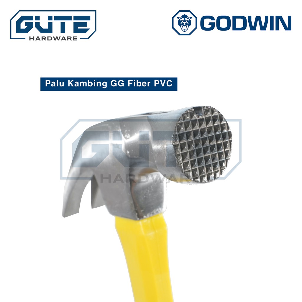 Palu Kambing Gagang Fiber / Claw Hammer "Godwin" Carbon Steel Asli! - Gambar 6