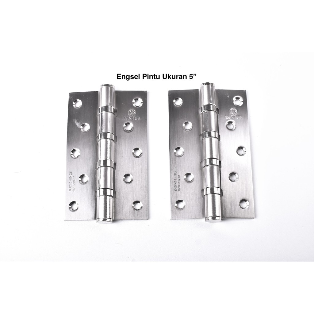 Engsel Pintu Finishing Stainless Steel Merk OSALOCK Uk 5 " Inch