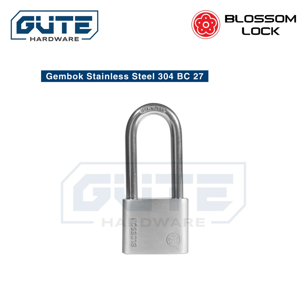 Gembok Stainless Steel 304 Anti Karat “Blossom” Tipe BC 27 Best Seller Untuk Pagar / Kantor Toko - Gambar 4
