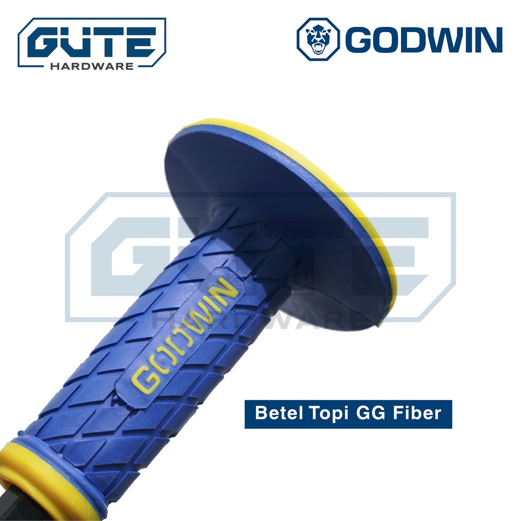 Betel Topi / Pahat Beton / Stone Chisel "GODWIN" Gagang PVC Jumbo - Gambar 4