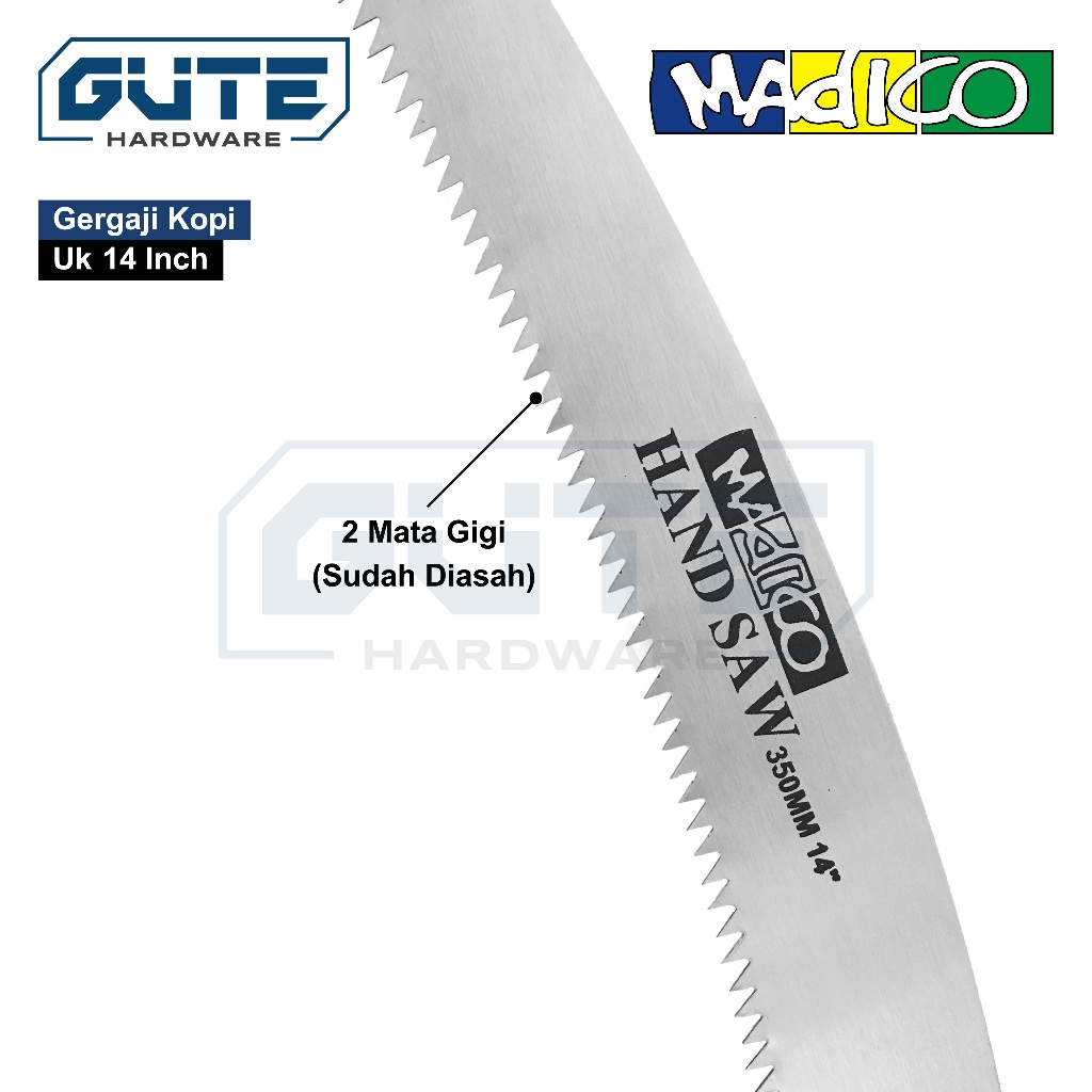 Gergaji Kopi / Gergaji Dahan / Gergaji Tangan “MADICO” Pruning Saw - Gambar 2