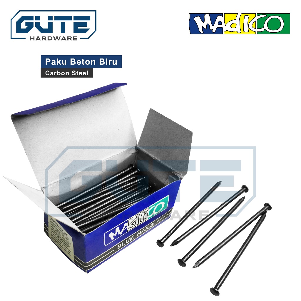 Paku Beton Biru “Madico” (BOX) Carbon Steel ! Paku Tembok Cor Dinding - Gambar 3