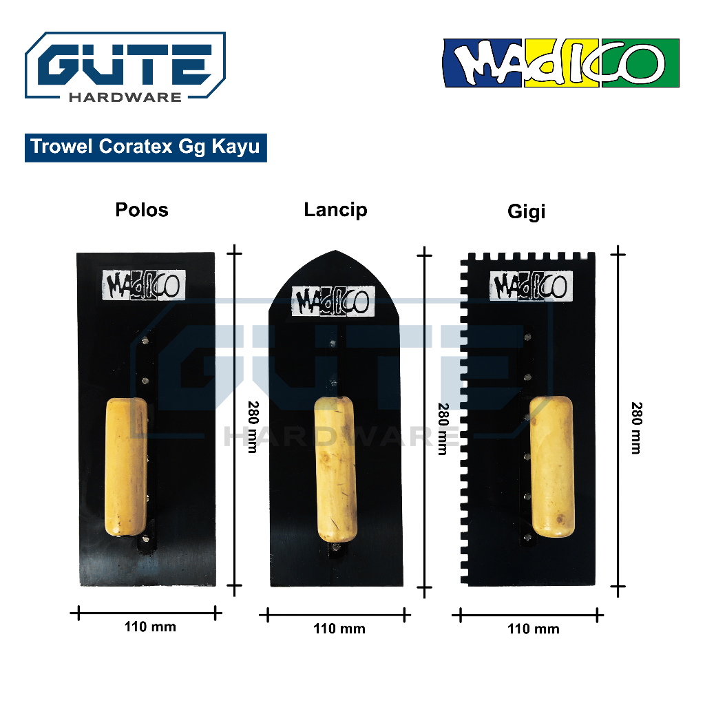 Plastering Trowel "MADICO" / Roskam / Raskam / Untuk Pasang Keramik