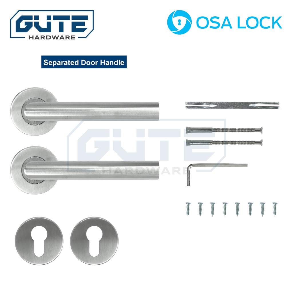 GUTE OSALOCK Kunci Pintu Pisah / Handle Pisah / Separate Door Handle - Gambar 3