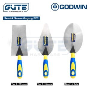 Sendok Semen GG PVC Carbon Steel GODWIN Lancip Persegi Best Seller