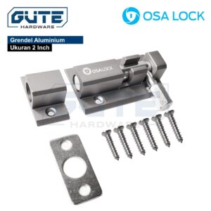 Grendel Pintu / Jendela Aluminium Tebal "OSALOCK" Berbagai Ukuran